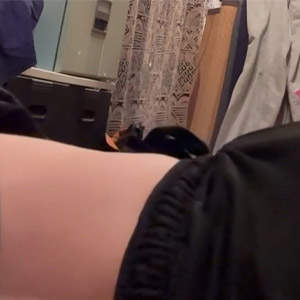 太い血管が浮き出たチンポを寝ながら擦り続ける鷲尾